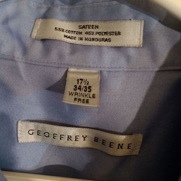 Lot of 3 Vintage Long Sleeve Shirts Bill Blass Banana Republic Geoffrey … - Picture 4 of 6